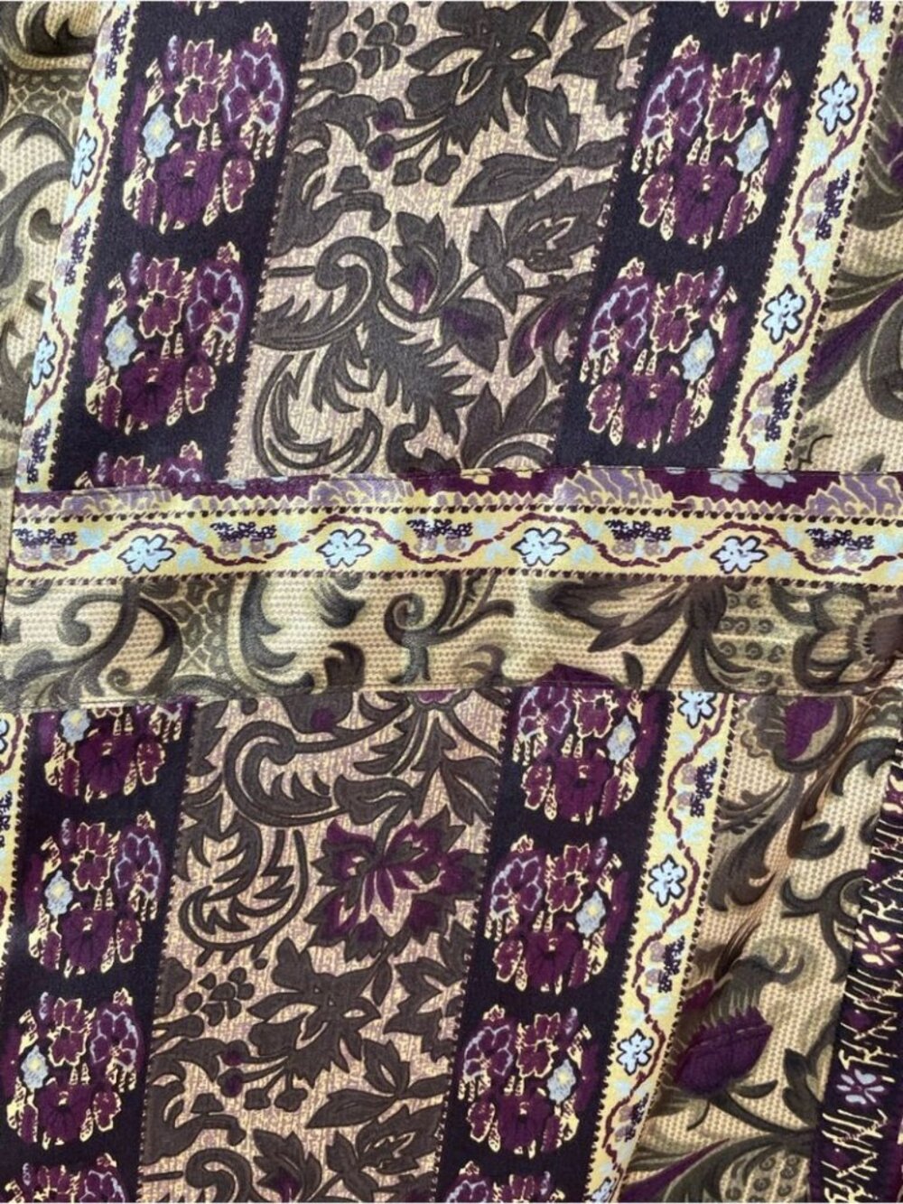 Vintage Silk La Senza Lingerie Button Up Top Large Boho Baroque Y2K Tunic - Picture 13 of 15